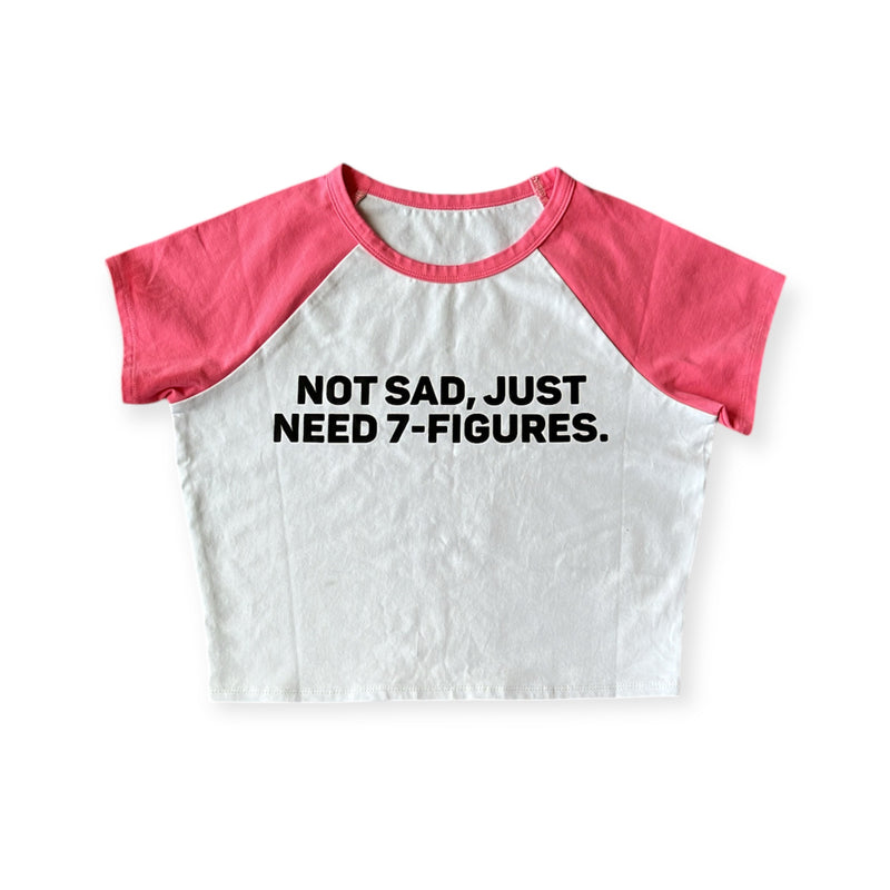 "7 Figs" Pink Baby Tee